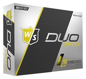 Wilson Staff DUO Soft Optix Yellow Golf Balls