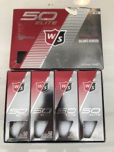 Wilson Staff Fifty Elite Golf Balls - White