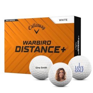 Personalized Callaway Warbird Distance Golf Balls - 12 Pack