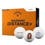 Personalized Callaway Warbird Distance Golf Balls - 12 Pack