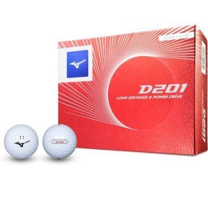 Mizuno D201 White Golf Balls - 1 Dozen