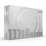 Wilson Duo Soft Golf Balls - White/Red Stripe