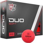 Wilson Duo Soft Red Golf Balls for Men