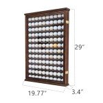 Vice Golf Balls Display Case - Lockable Walnut Cabinet