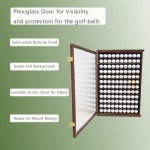 Vice Golf Balls Display Case - Lockable Walnut Cabinet