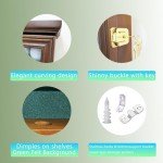 Vice Golf Balls Display Case - Lockable Walnut Cabinet