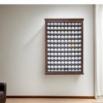Vice Golf Balls Display Case - Lockable Walnut Cabinet
