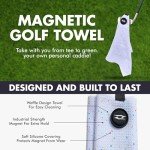 Microfiber Waffle Golf Towel with Magnetic Clip