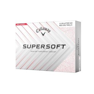 Callaway Supersoft Red Splatter Golf Balls