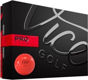 VICE Pro Plus Red Golf Balls