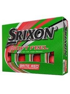 Srixon Soft Feel Golf Balls - Brite Red 12 Pack