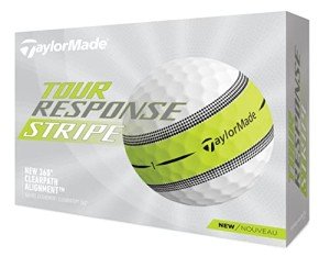TaylorMade Tour Response Stripe Golf Balls – 12 Pack