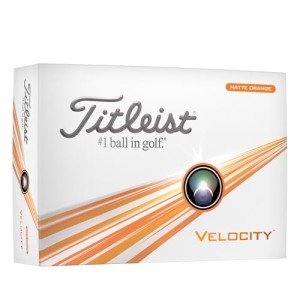 Titleist Velocity Matte Orange Golf Balls - 12 Pack