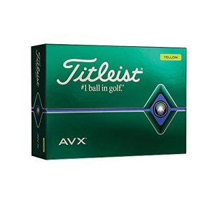 Titleist AVX Yellow Golf Balls - Dozen Pack