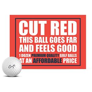 Cut Red Golf Balls - Soft Core, Accurate Shots
