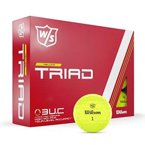 Wilson Staff Triad Yellow Golf Balls - 12 Pack