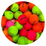12 Recycled Superhot Matte Color Mix Golf Balls