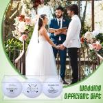 HyDren Wedding Golf Balls Officiant Gift Set