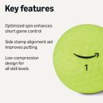 Amazon Basics Yellow Soft Golf Balls, 24-Pack