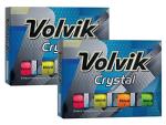 Volvik Crystal 3-Piece Color Golf Balls - 24 Pack