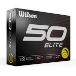 Wilson Fifty Elite Yellow Golf Balls - 12 Pack