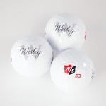 Custom Monogram Wilson Staff Elite Golf Balls - 3 Pack