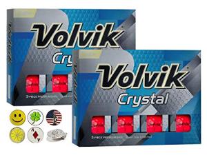 Volvik Crystal Color Golf Balls - 2 Dozen Bundle