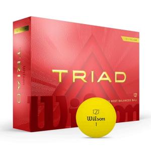 Wilson Triad Yellow Golf Balls - 12 Pack