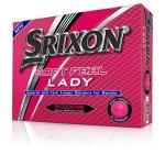 Srixon Soft Feel Lady Golf Balls, Passion Pink