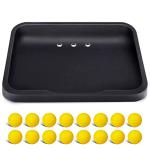 Heavy Duty Rubber Golf Ball Tray with 16 Balls