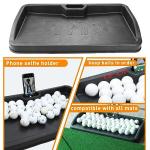 Golf Ball Tray with Phone Holder and 100 Capacity