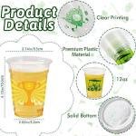 50 Pack Clear Golf Ball Party Cups - 12oz