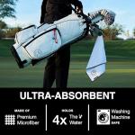 Ghost Golf Magnetic Microfiber Towel - Dark Grey