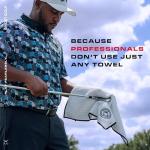 Ghost Golf Magnetic Microfiber Towel - Dark Grey