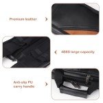 4x8 Leatherette Pool Cue Case - Black/Camel