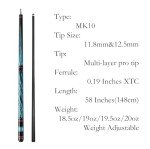 Moyerely Carbon Fiber Pool Cue with Case