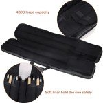4x8 Leatherette Pool Cue Case - Black/Camel