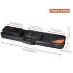 4x8 Leatherette Pool Cue Case - Black/Camel
