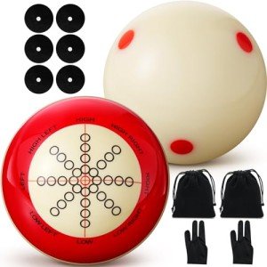 Foilswirl 2 Pcs Pool Cue Ball & Accessories