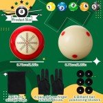 Foilswirl 2 Pcs Pool Cue Ball & Accessories