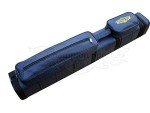 J&J Champion 3x6 Leather Pool Cue Case - Dark Blue