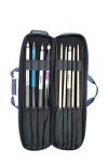 Navy Blue Soft PU Leather Billiard Stick Bag