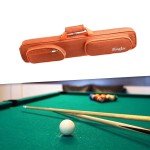 Portable 3x4 Pool Cue Case Storage Pouch