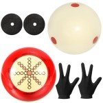 Billiard Practice Cue Balls with Training Dots