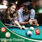 Gemscream 2-Piece Dotted Cue Balls for Practice