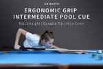 58" AB Earth Pool Cue - Ergonomic Canadian Maple