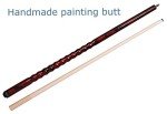 58" AB Earth Pool Cue - Ergonomic Canadian Maple