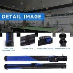 Deluxe 1x1 Billiard Cue Case - Black/Blue