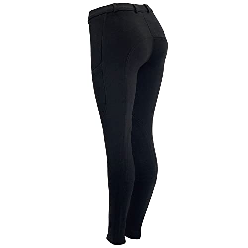 Autumn Black Ladies' Jodhpurs with Phone Pockets