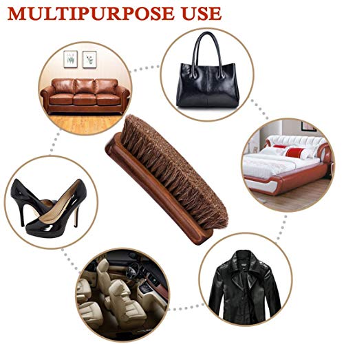 Premium Horsehair Shoe Brush Set for Equestrians